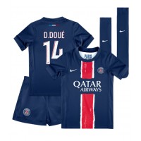 Paris Saint-Germain Desire Doue #14 Domáci Detský futbalový dres 2024-25 Krátky Rukáv (+ trenírky)